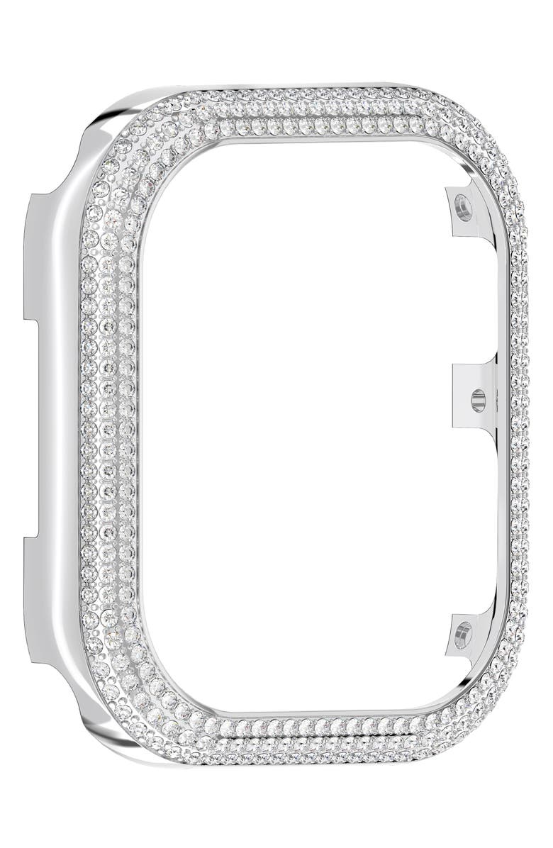 Swarovski Sparkling Pavé 41mm Apple Watch<sup>®</sup> Case Attachment, Alternate, color, Silver