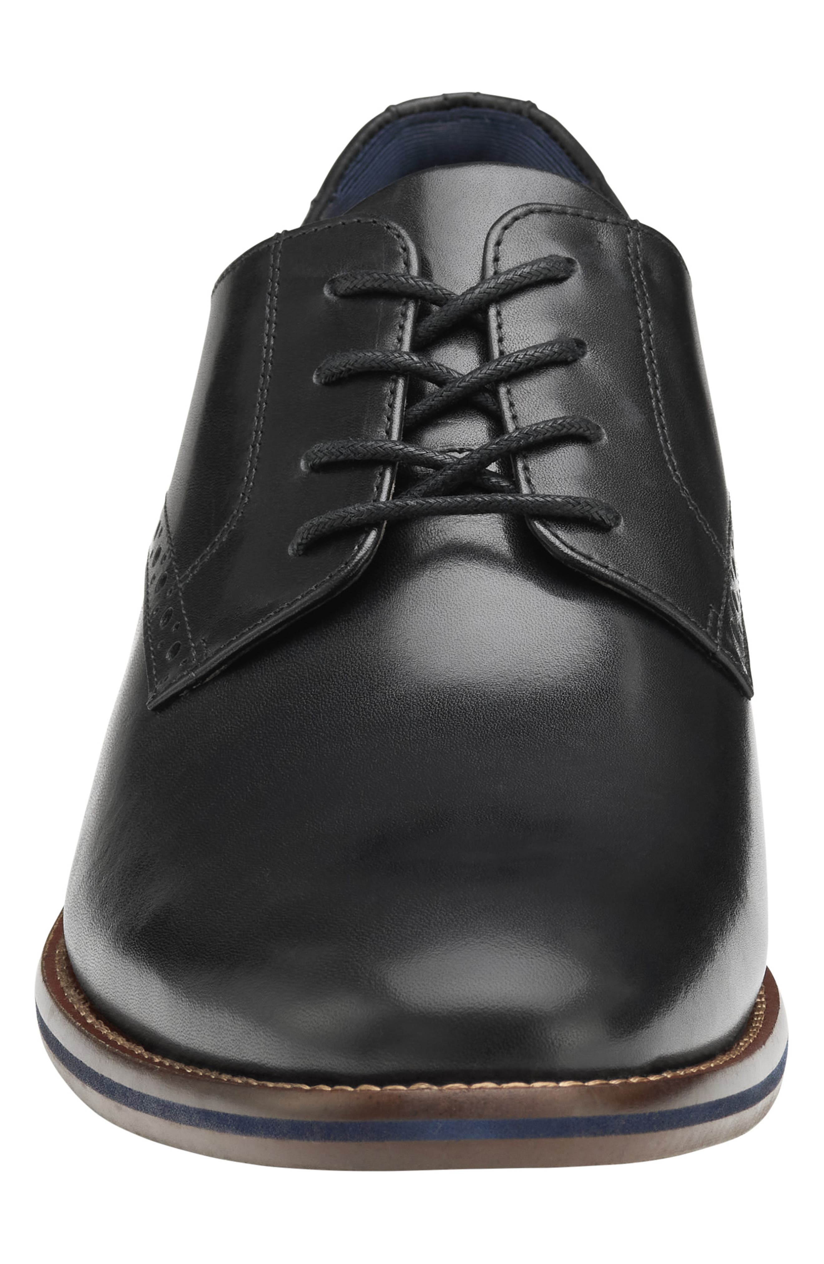 Johnston 
Murphy Conard 2.0 Plain Toe Oxford, Alternate, color, Black Full Grain