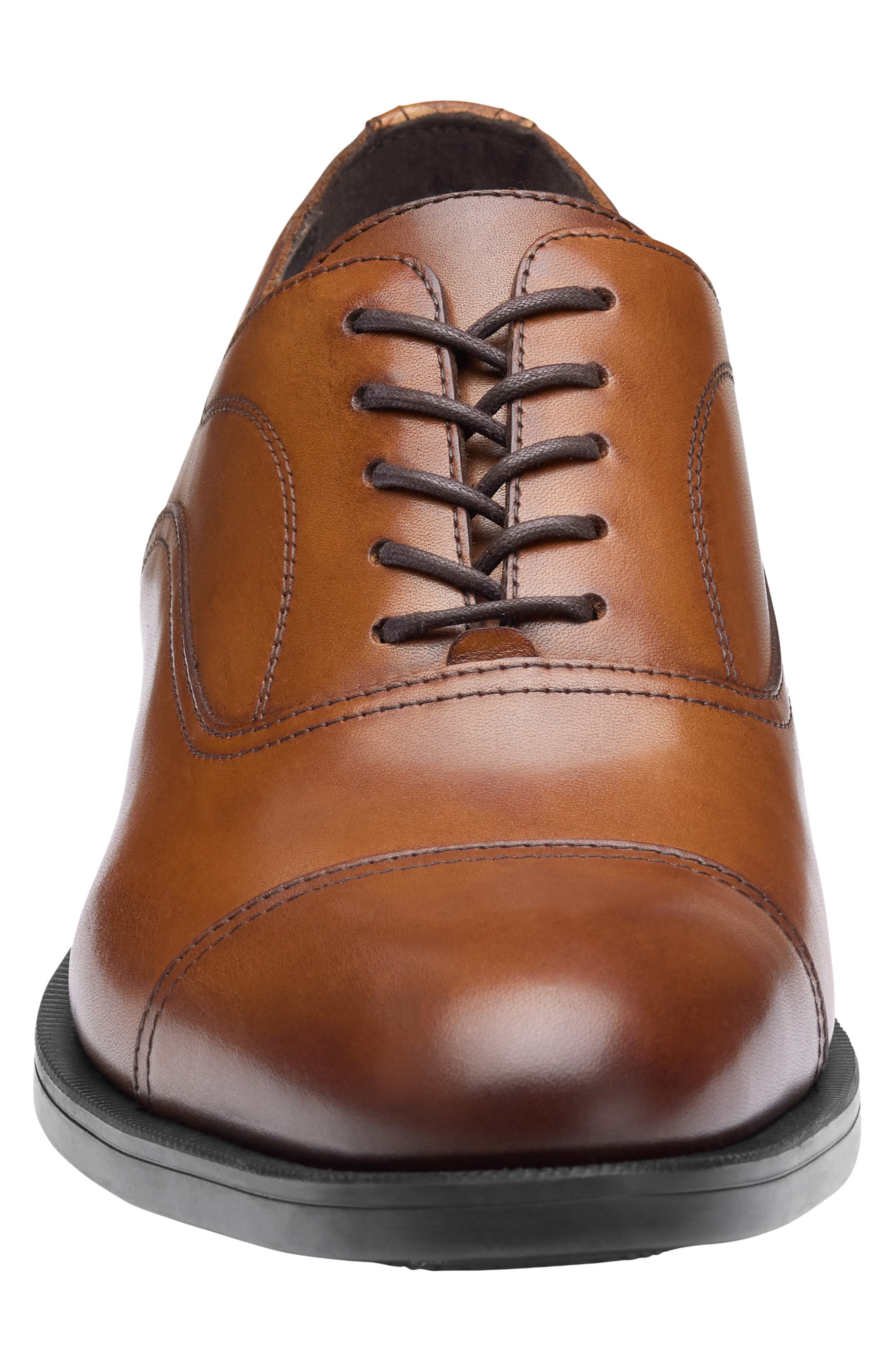 Conlin Cap Toe Oxford, Alternate, color, LIGHT TAN FULL GRAIN