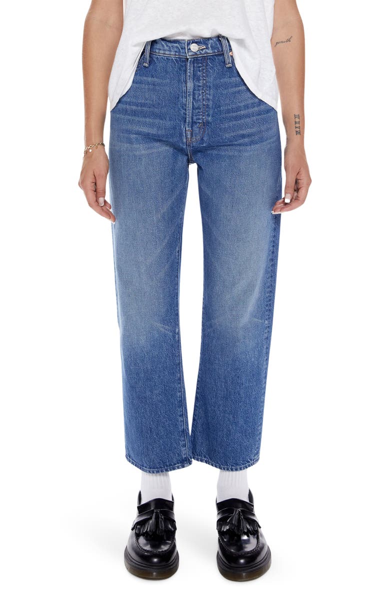 MOTHER The Ditcher Crop Straight Leg Jeans, Main, color,