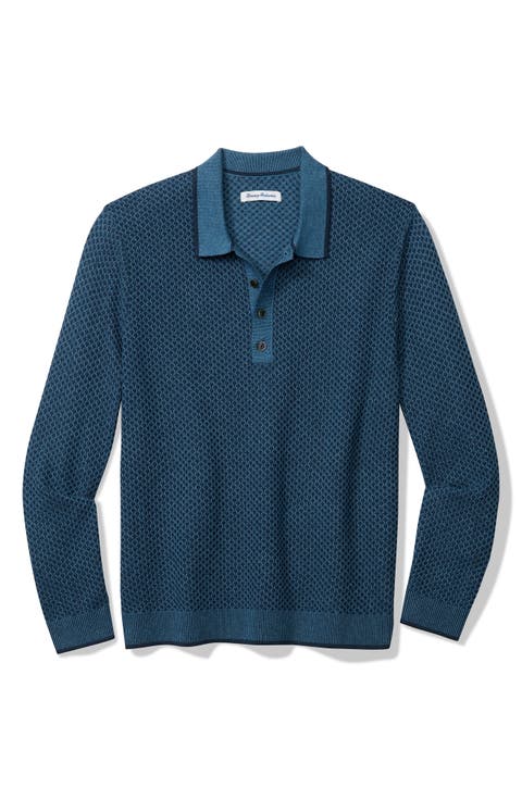 Coolside Valley Long Sleeve Polo Sweater