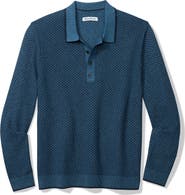 Tommy Bahama Coolside Valley Long Sleeve Polo Sweater