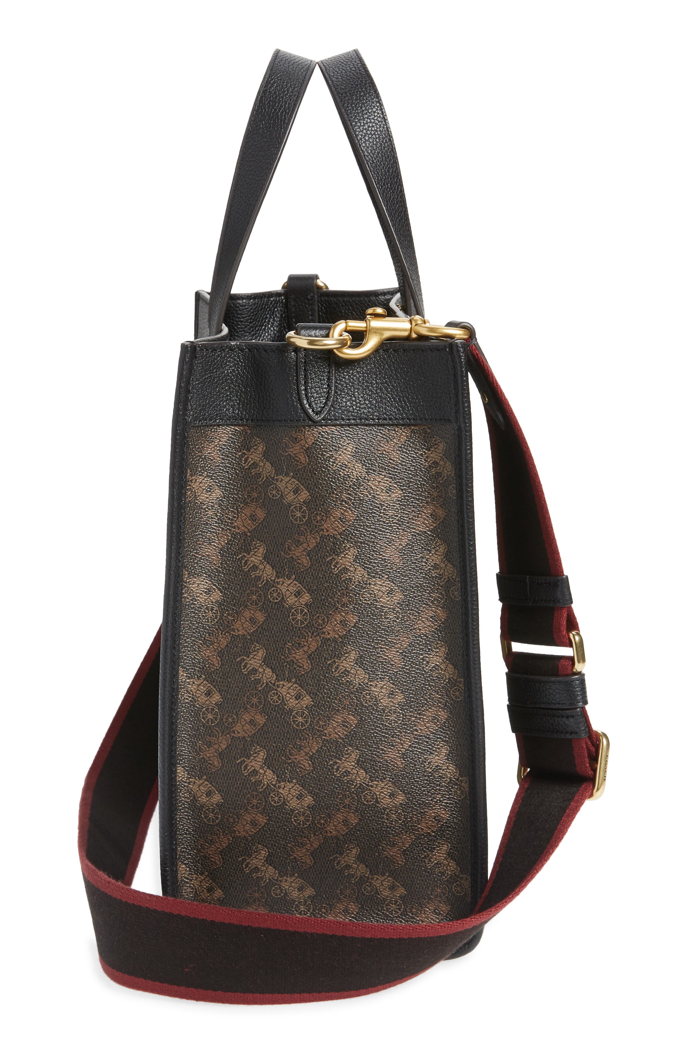 COACH Horse & Carriage Coated Canvas Tote, Alternate, color, 
