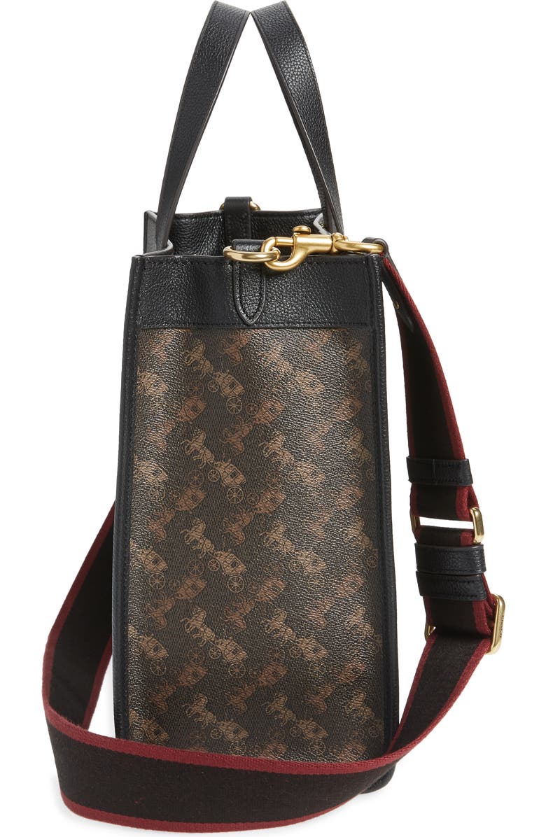 COACH Horse & Carriage Coated Canvas Tote, Alternate, color,