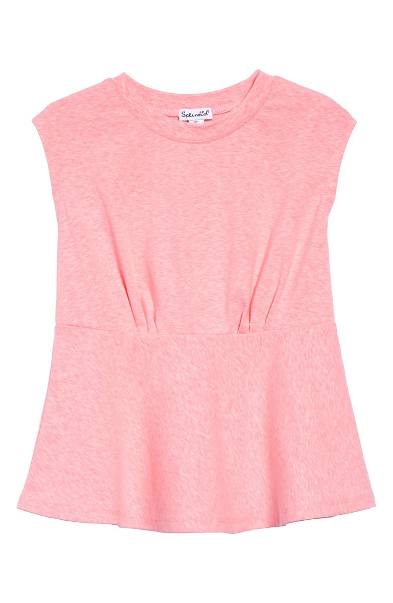 Splendid Mélange Slub Jersey Dress, Main, color, 