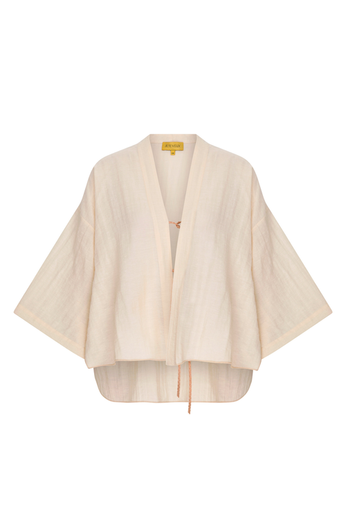 Je Te Veux Myko Short Kimono In Brown
