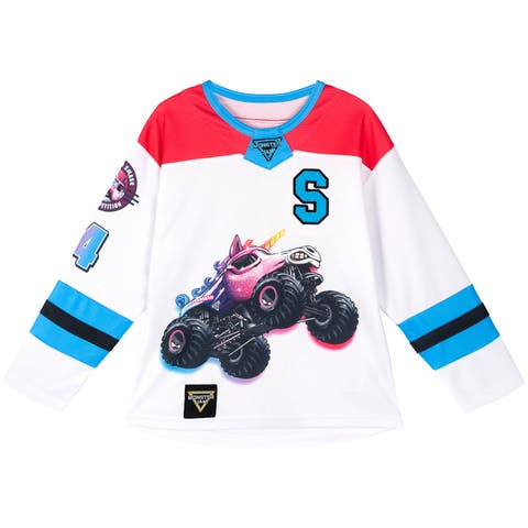 Athletic Long Sleeve Hockey Jersey Shirt (Toddler, Little Kid & Big Kid)