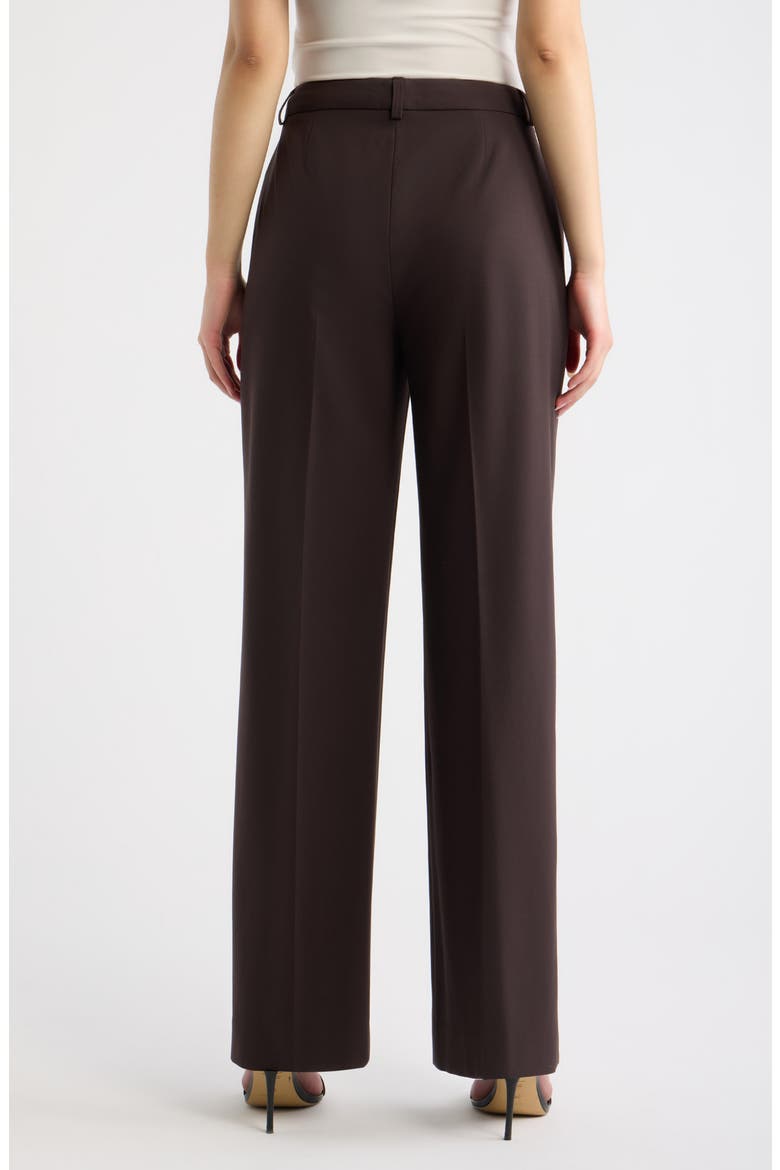 Birdseye Straight Leg Career Pants, Alternate, color, ESPRESSO