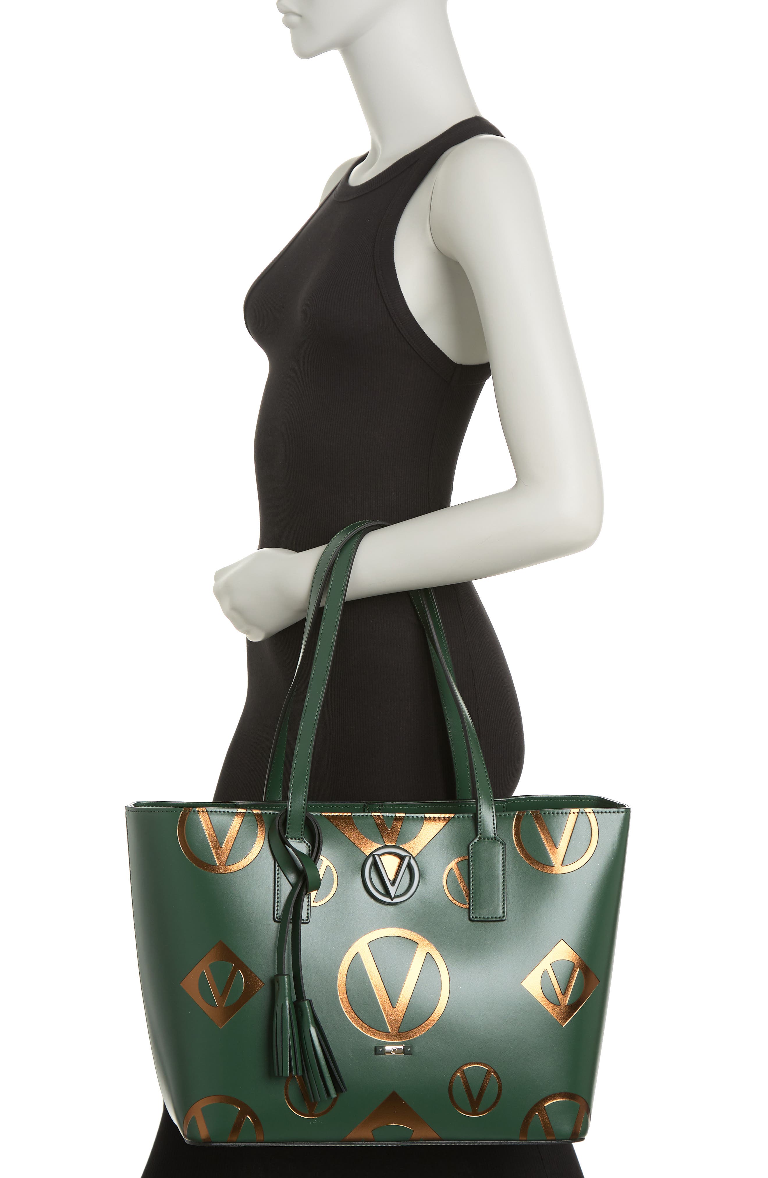 VALENTINO BY MARIO VALENTINO Soho Magnus Leather Tote Bag, Alternate, color, 