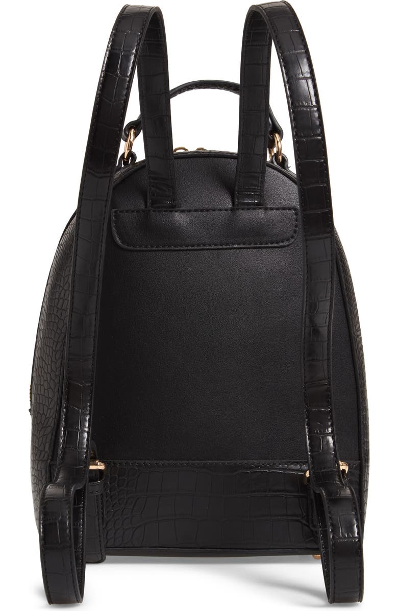 Sole Society Jamya Croc Embossed Faux Leather Backpack, Alternate, color,