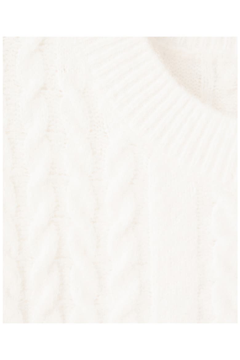 Cable Stitch Crewneck Sweater, Alternate, color, ECRU