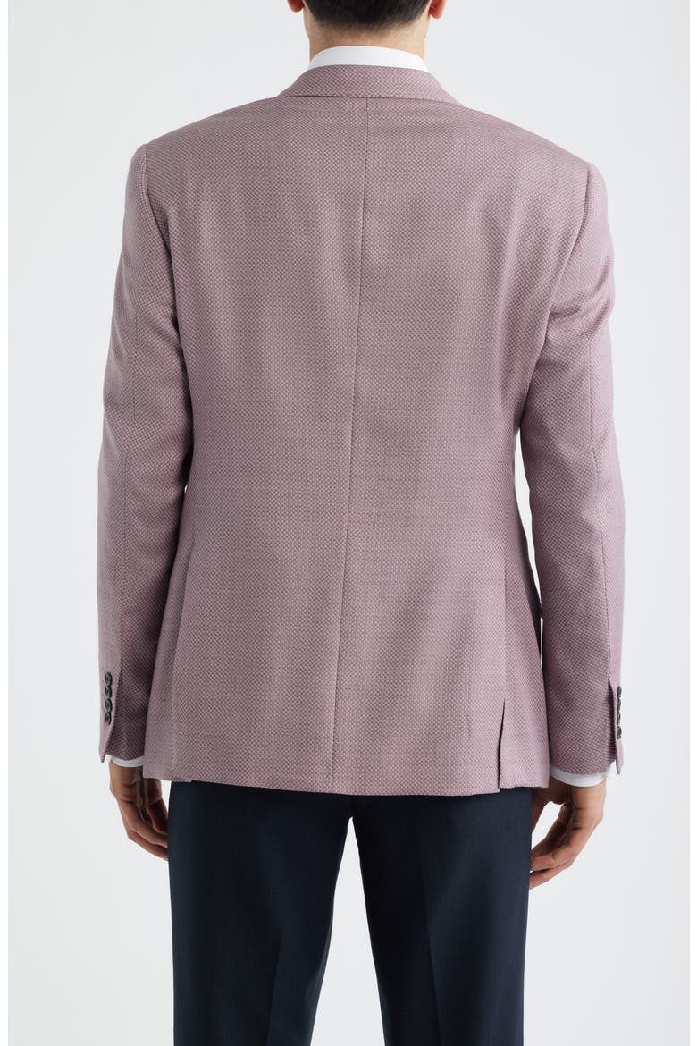Dusky Pink Knit Virgin Wool Sport Coat, Alternate, color, MAUVE