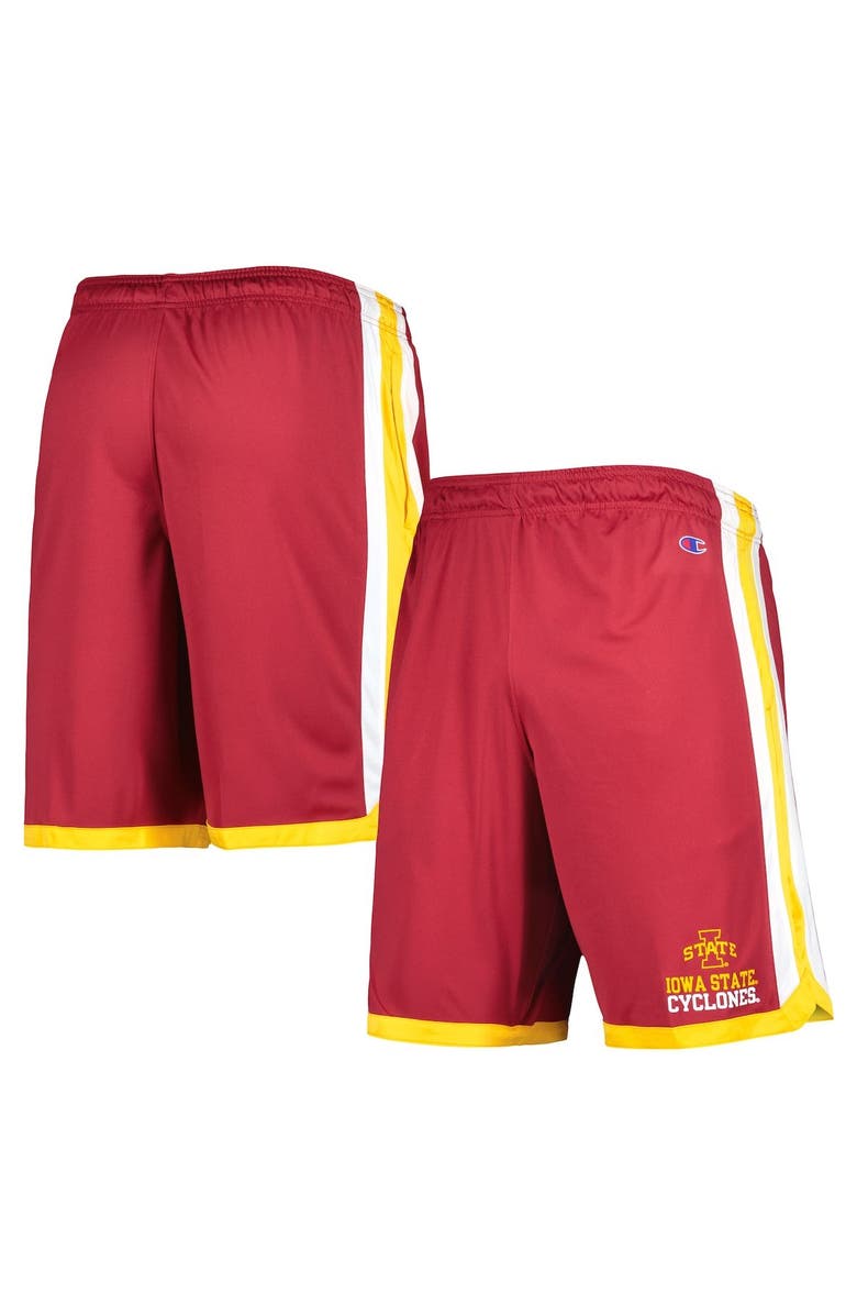 Champion Men's Champion Cardinal Iowa State Cyclones Basketball Shorts, Main, color,