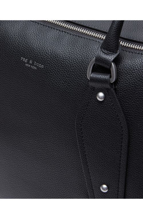 Rag & Bone Large Gramercy Leather Satchel In Black