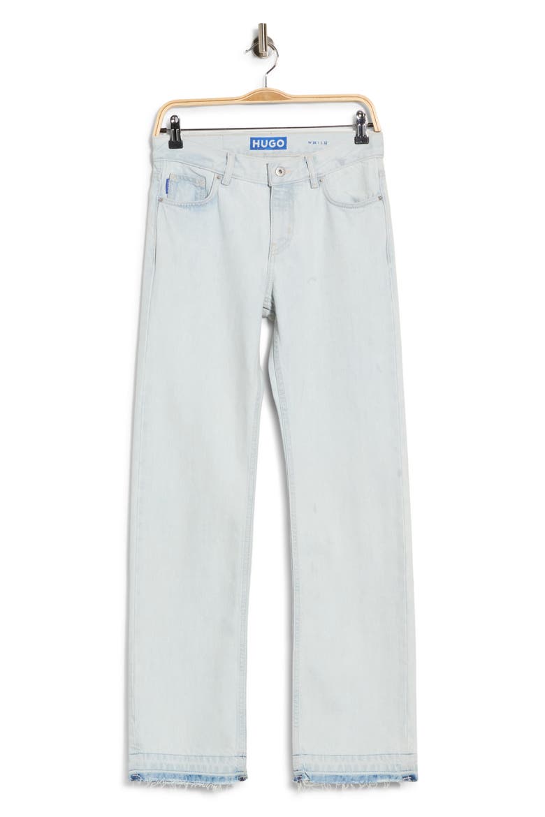Getali Straight Leg Jeans, Alternate, color, TURQUOISE/ AQUA