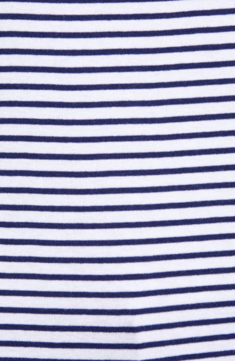 vineyard vines Stripe Simple Boatneck Cotton Blend Top, Alternate, color,