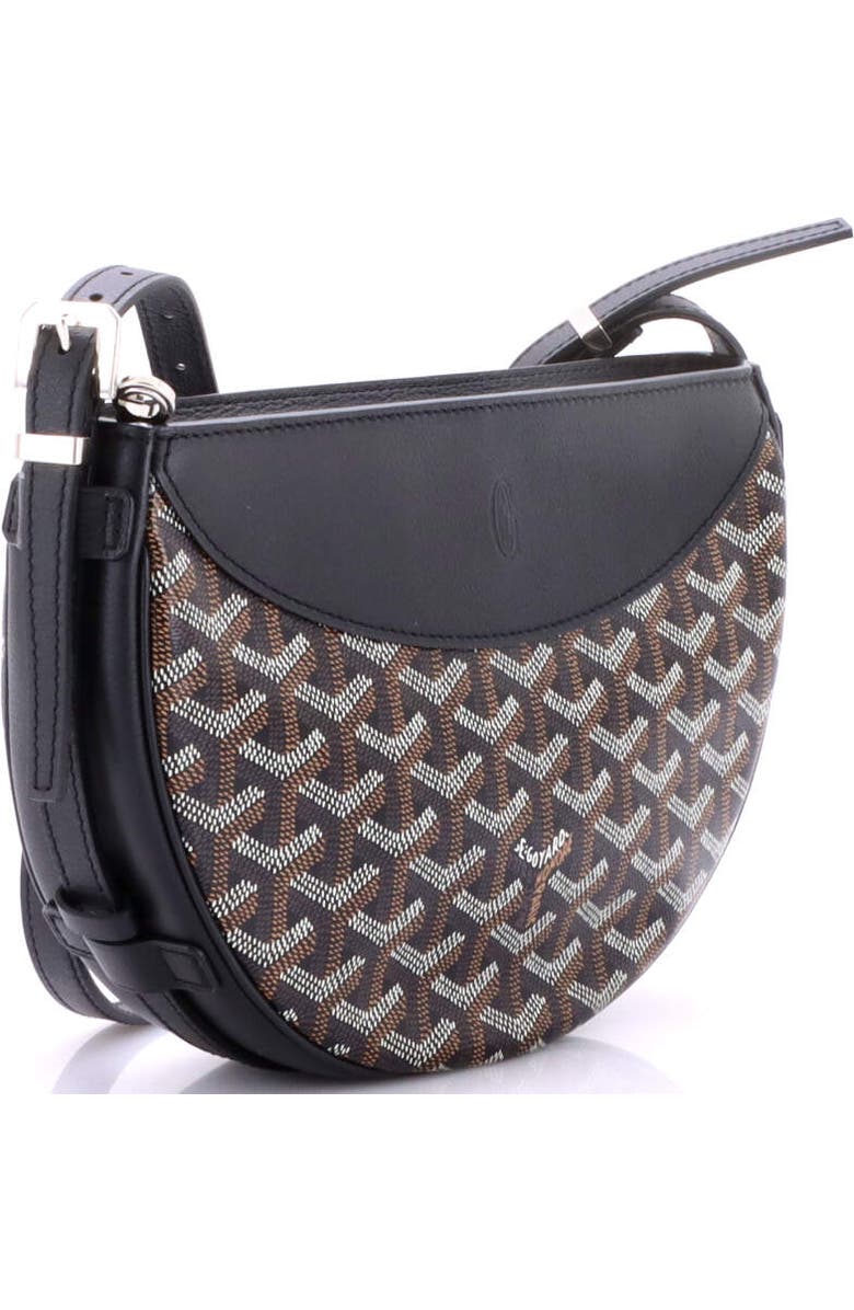 Pre-Owned Goyard Hirondelle Shoulder Bag Coated Canvas and Leather, Alternate, color, Black
