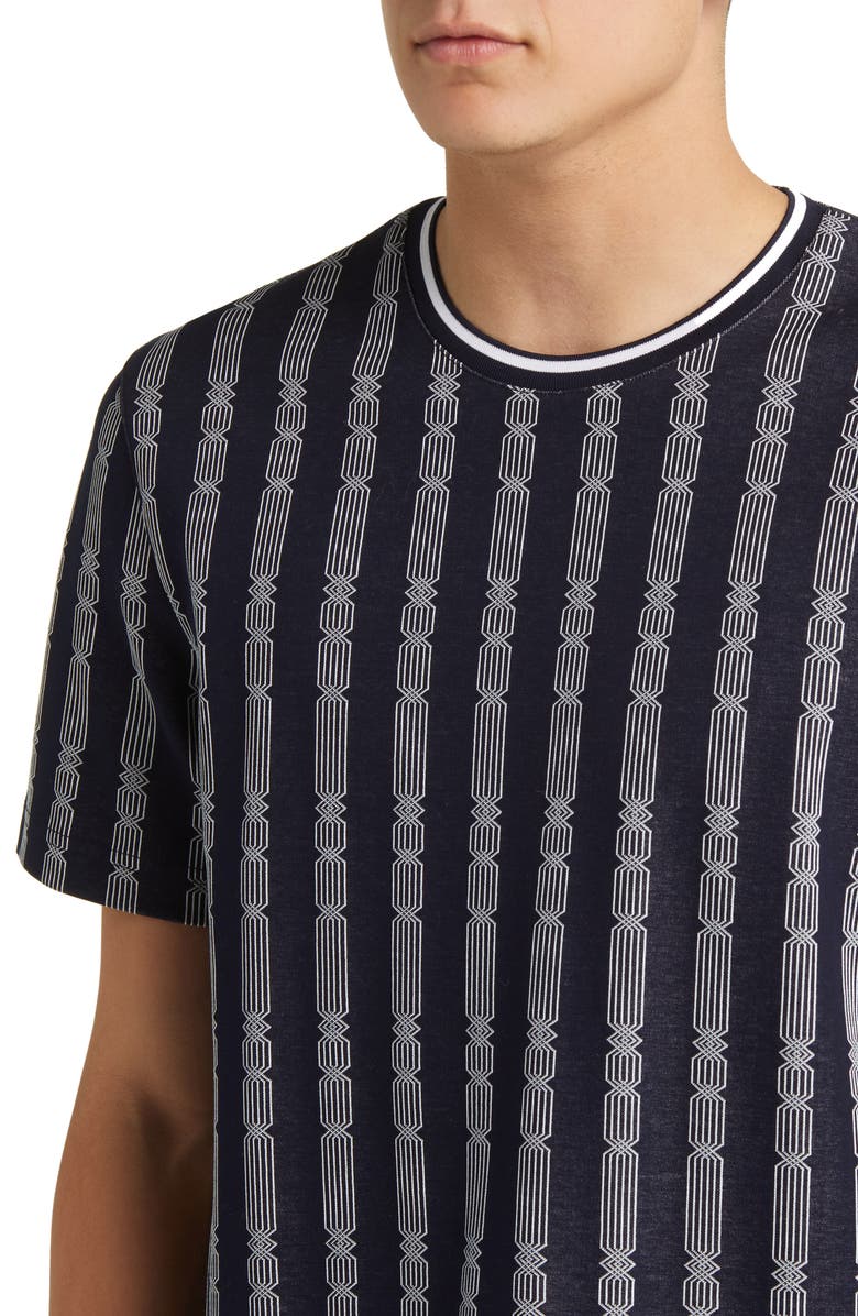 Ted Baker London Estat Cable Stripe Jacquard T-Shirt, Alternate, color,