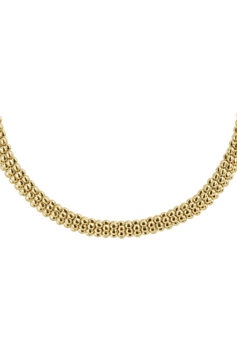 LAGOS Caviar Gold Rope Necklace, Alternate, color,
