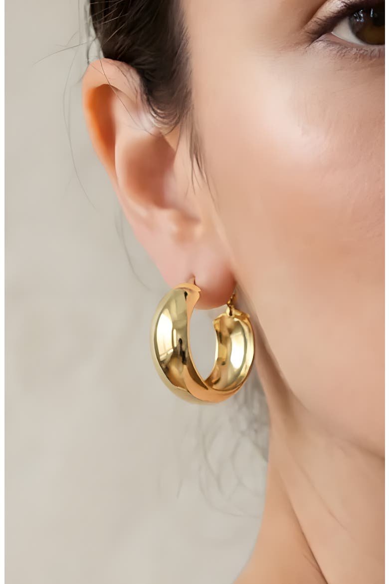 The Imala Hoop Earrings, Alternate, color, GOLD