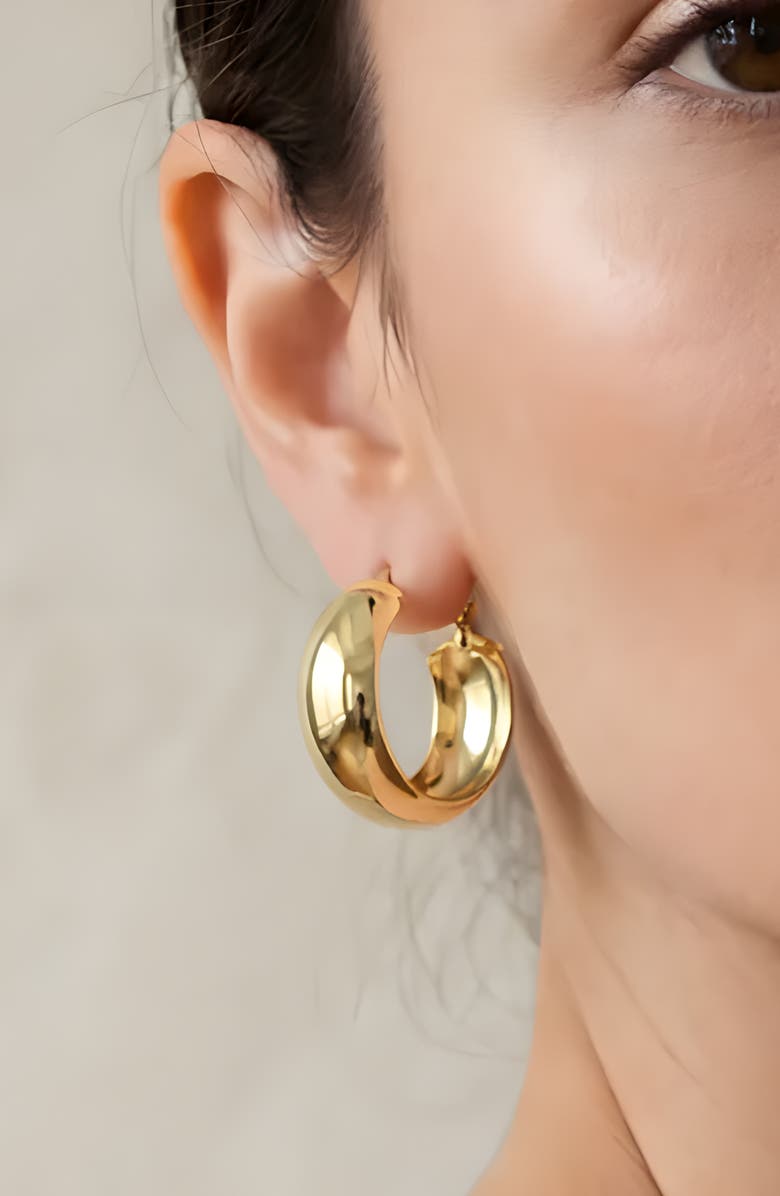 The M Jewelers The Imala Hoop Earrings, Alternate, color, Gold