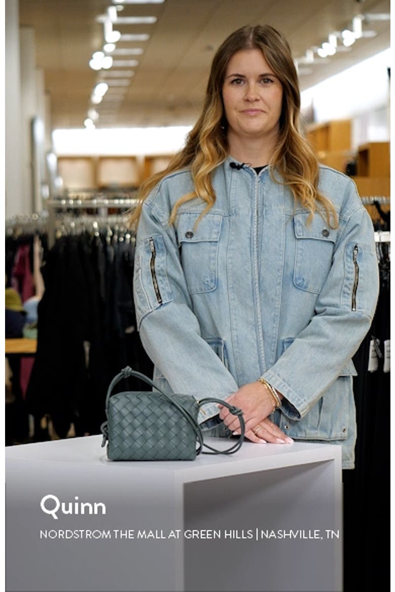 Small Intrecciato Leather Crossbody Bag video