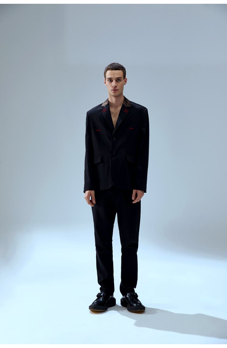 PCFG Your *Itch Kangaroo Collar Blazer Jacket, Alternate, color, Black