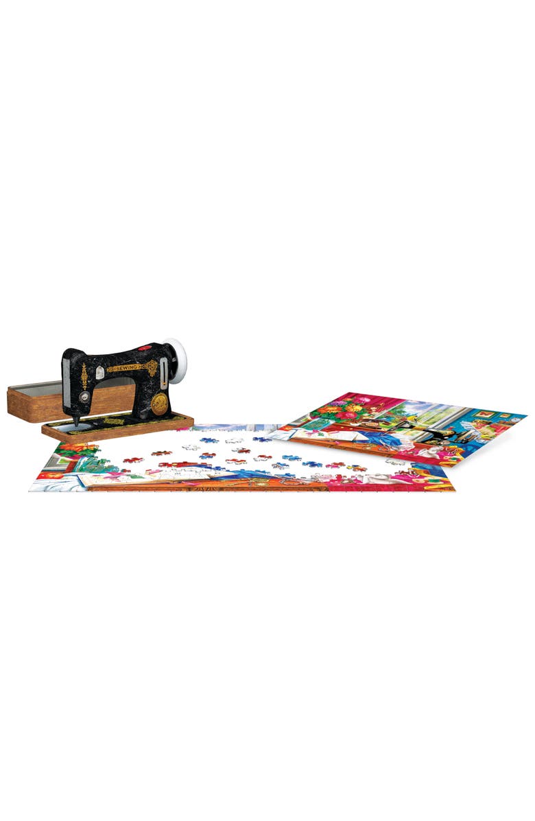 Eurographics Puzzle Tin Sewing Memories 550 Piece Jigsaw Puzzle, Alternate, color, 