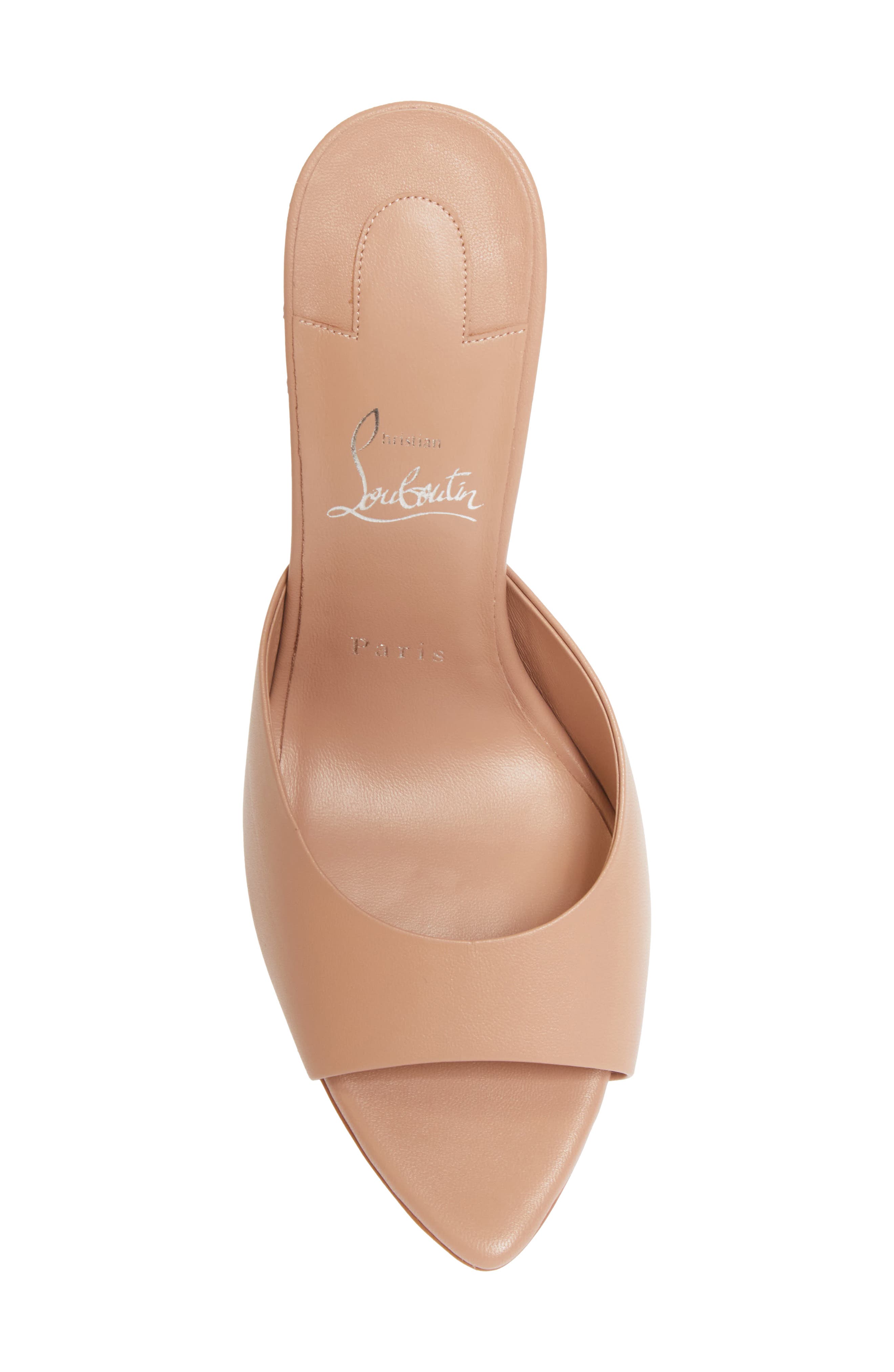 Christian Louboutin Miss Z Pointed Toe Sandal, Alternate, color, Blush/ Blush