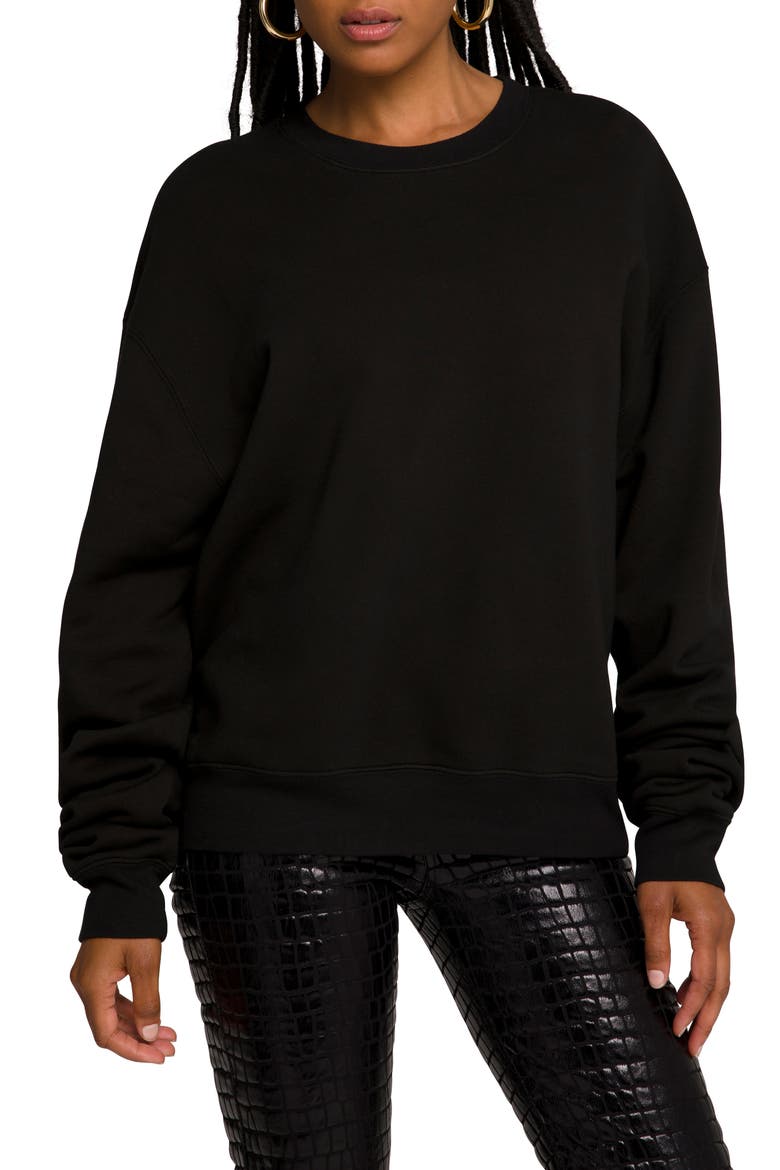 Boyfriend Sweatshirt, Main, color, BLACK001