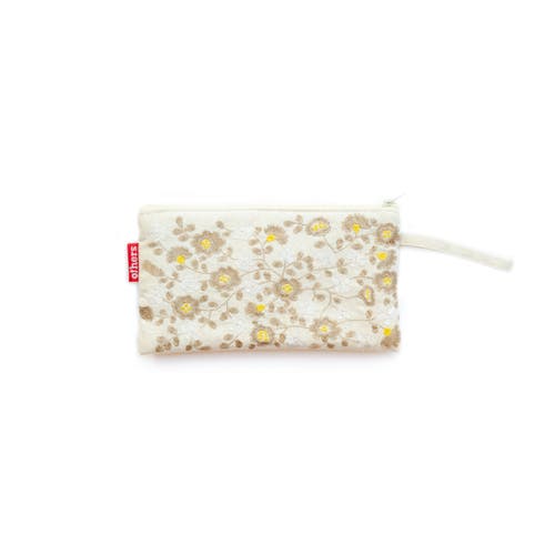 Others Trade for Hope Floral Travel Wristlet - Lily Qian in White/yellow  product