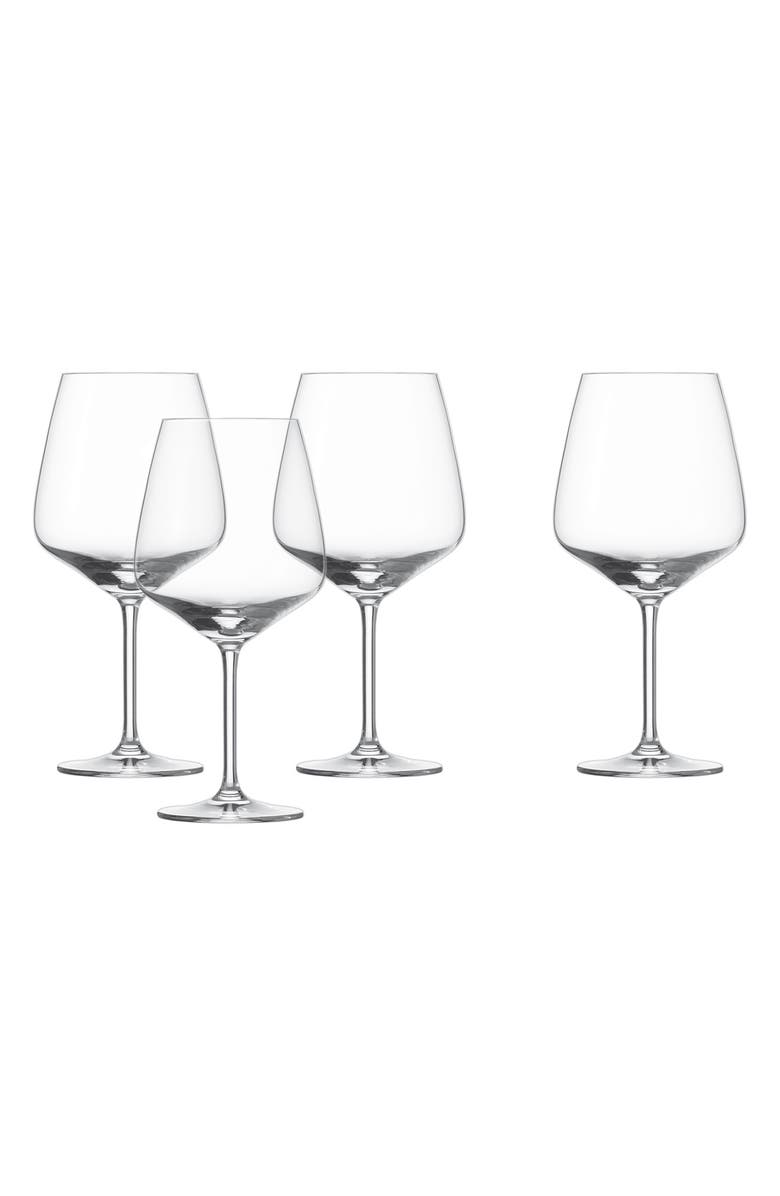 Fortessa Set of 4 Tulip Burgundy Wine Glasses, Main, color,