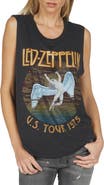 Lauren Moshi KelScoop Neck Muscle Tank-Crystal Led Zeppelin