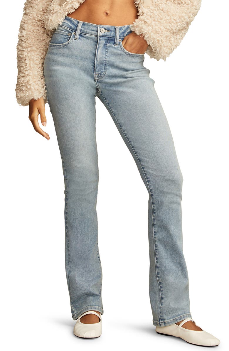 Lucky Brand Stevie High Waist Mini Bootcut Jeans, Main, color, Capsize