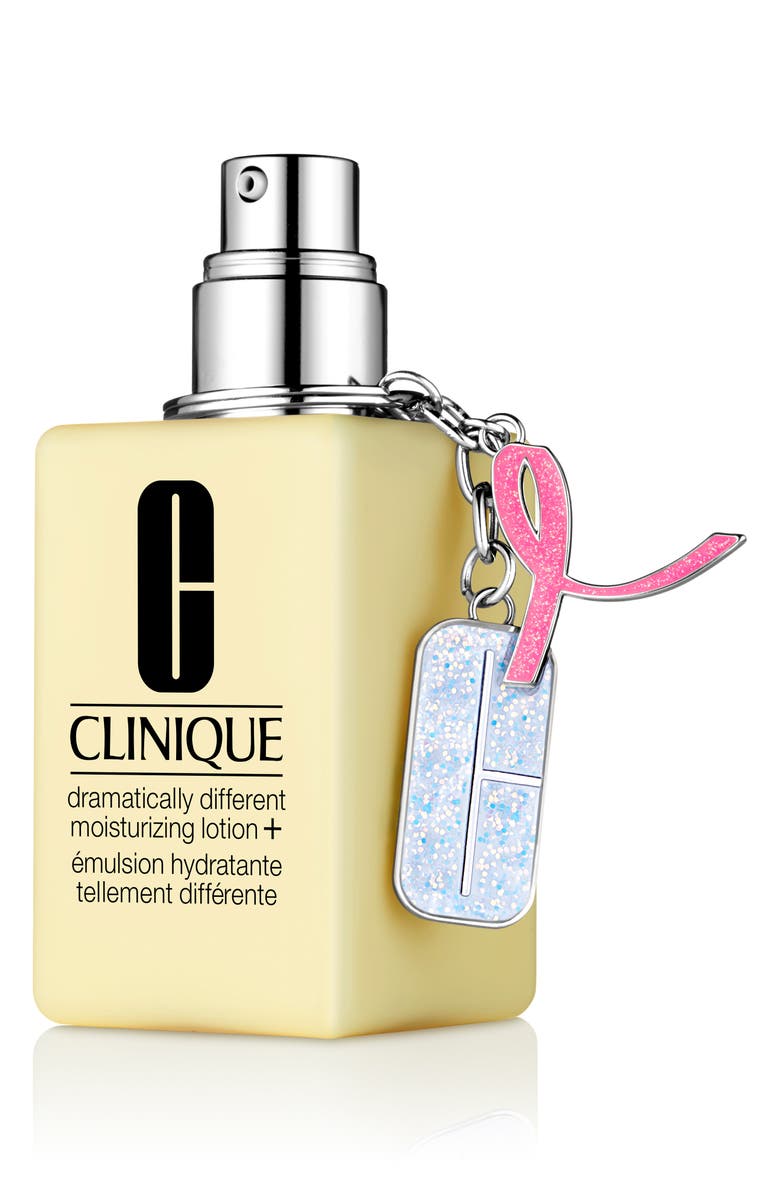 Clinique Great Skin, Great Cause Dramatically Different Moisturizing Lotion+ & Keychain, Main, color,