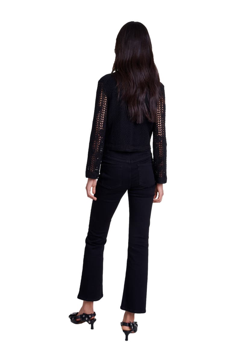 maje Crochet cardigan, Alternate, color,