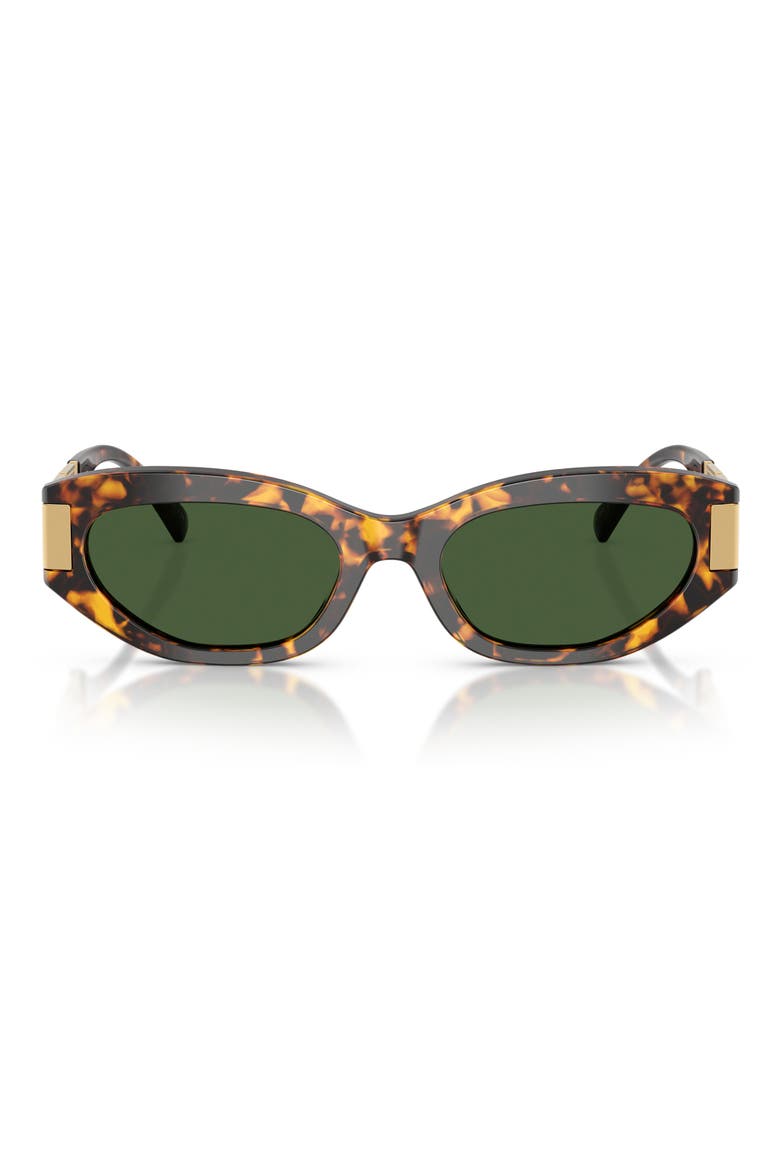 VE4501 54mm Cat Eye Sunglasses, Main, color, BROWN TORTOISE / DARK GREEN