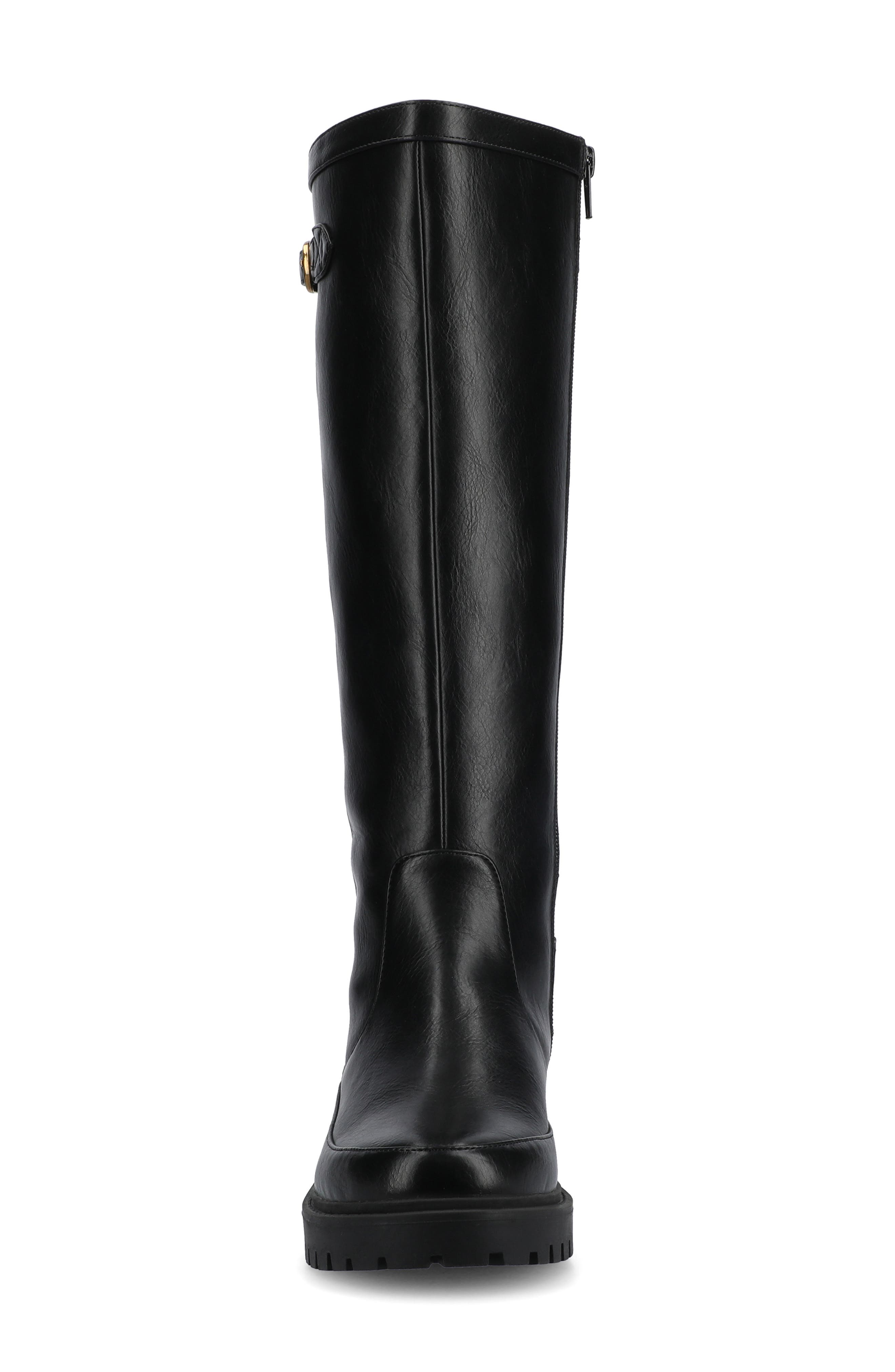 Journee Collection Zemmie Knee High Boot, Alternate, color, Black