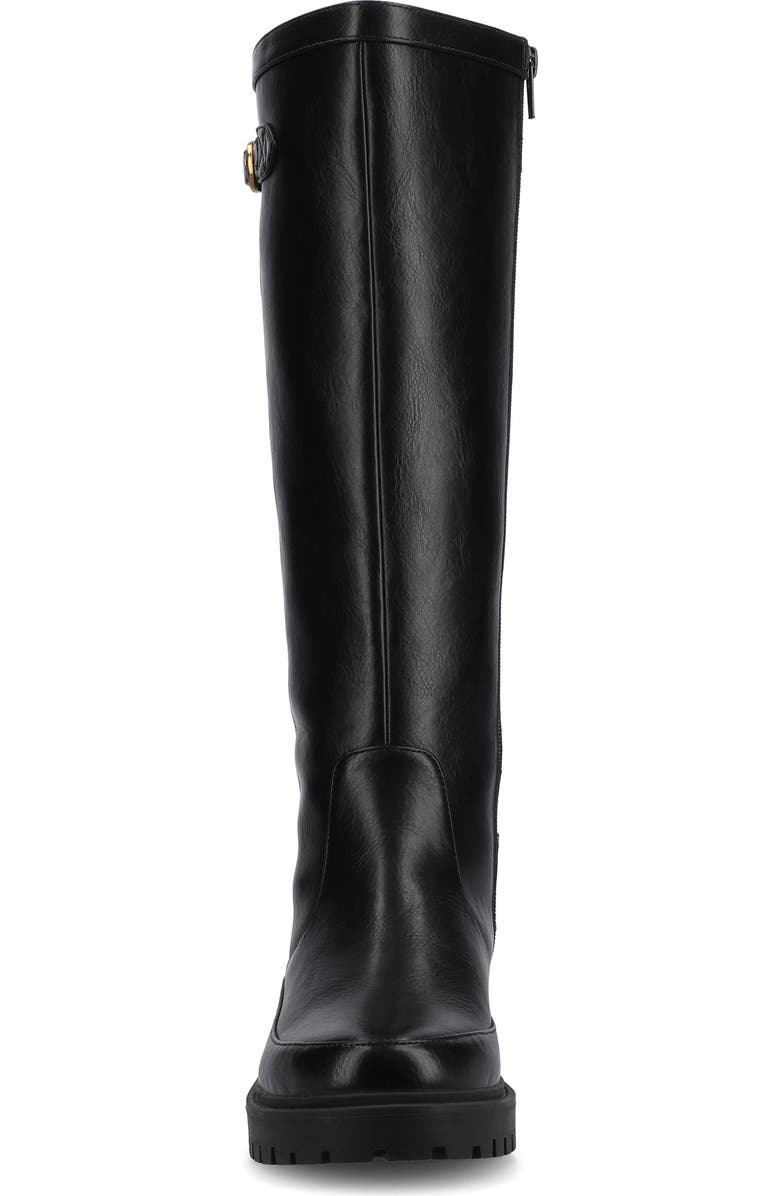 Journee Collection Zemmie Knee High Boot, Alternate, color, Black