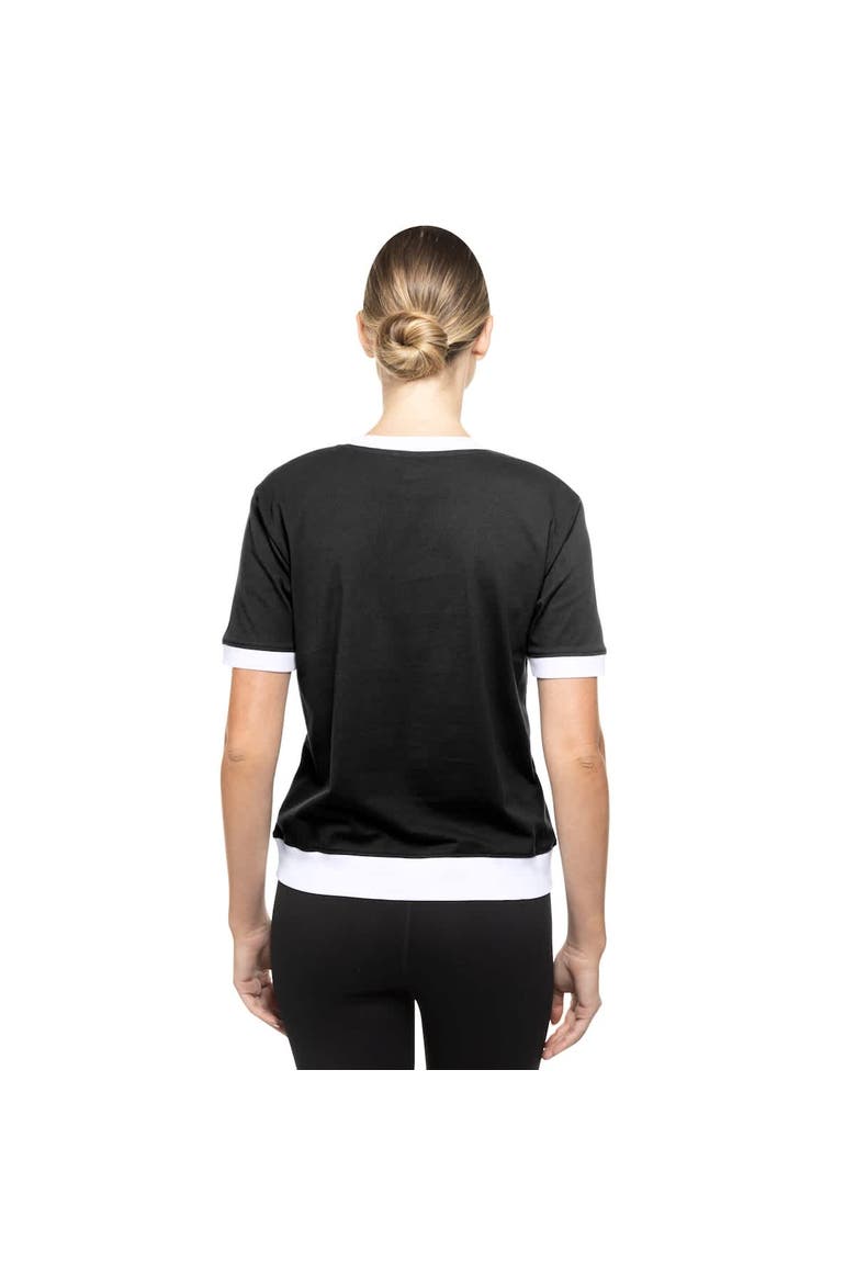 Women's New Era  Black San Francisco Giants 2025 City Connect Rhinestone V-Neck T-Shirt, Alternate, color, Black