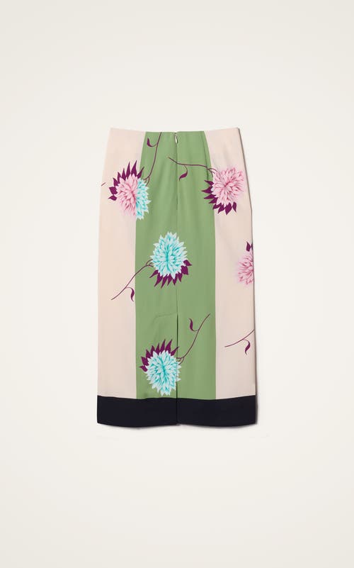 Shop La Doublej Pencil Skirt Derby Placée Multicolor