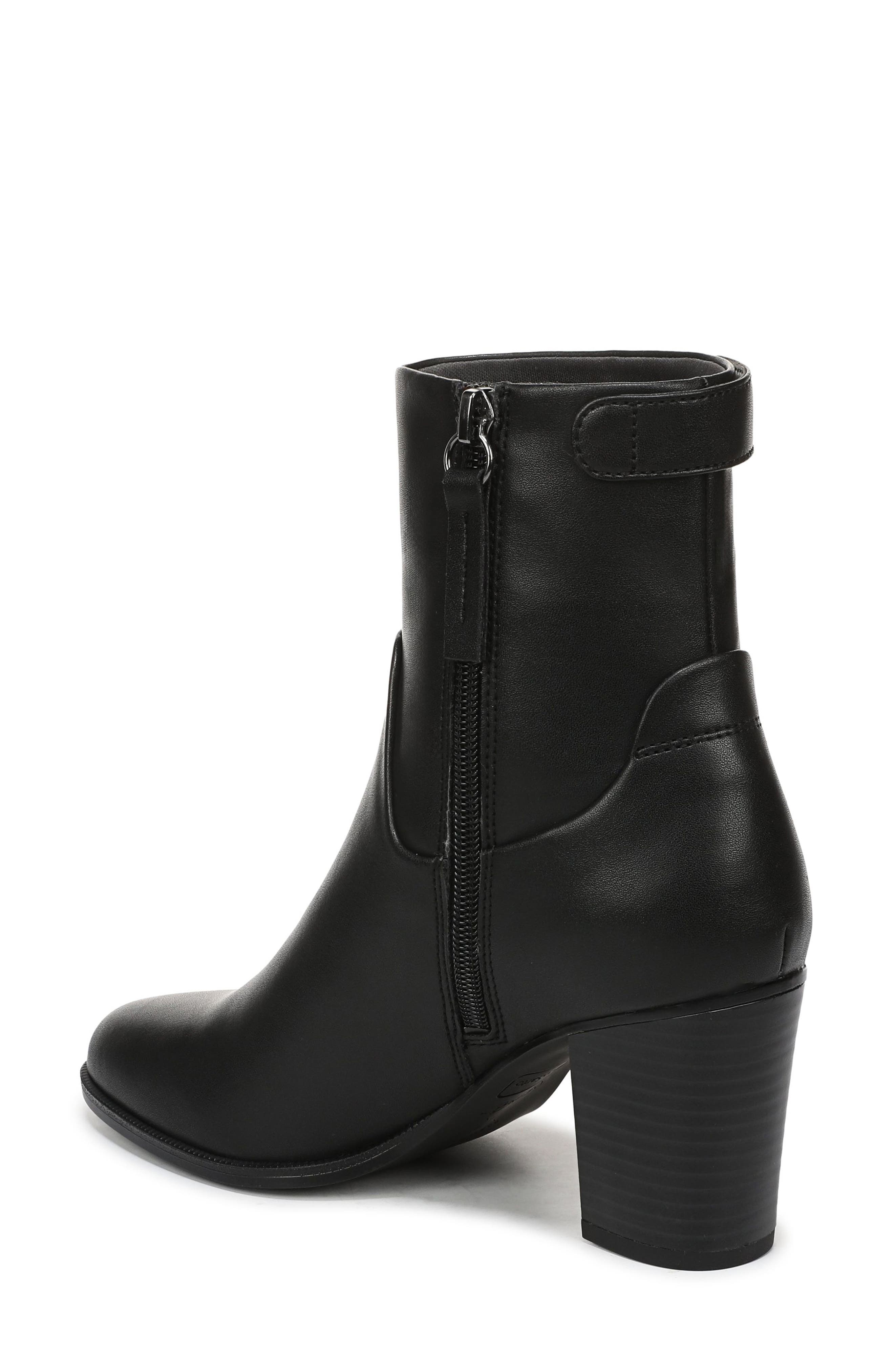 Ronnie Faux Leather Bootie, Alternate, color, BLACK