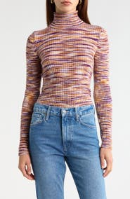 MOTHER The Street Collar Pulling Strings Wool Blend Sweater