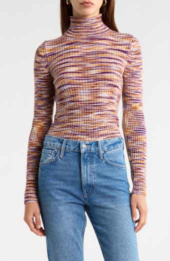 MOTHER The Street Collar Pulling Strings Wool Blend Sweater