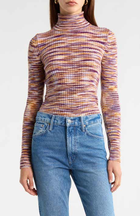 MOTHER The Street Collar Pulling Strings Wool Blend Sweater