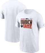 Nike Men's Nike White Seattle Seahawks vs. Tampa Bay Buccaneers Essential Munich Game T-Shirt