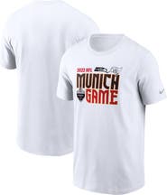 Nike Men's Nike White Seattle Seahawks vs. Tampa Bay Buccaneers Essential Munich Game T-Shirt