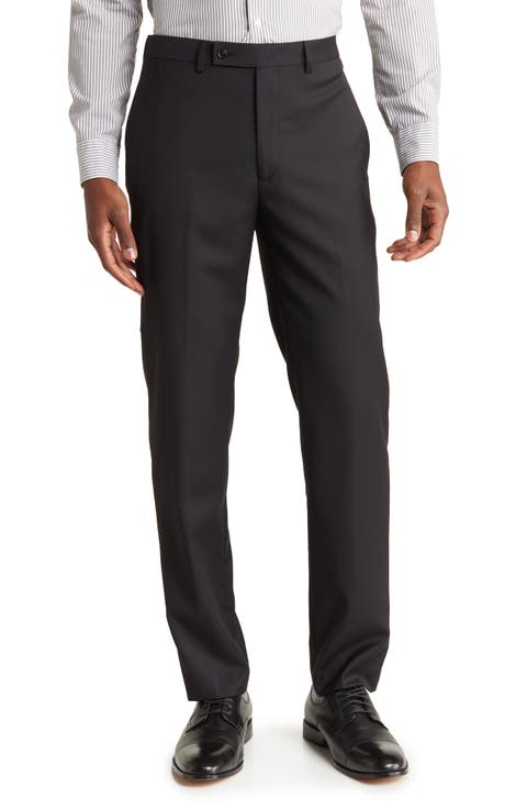 Black Slim Stretch Suit Pants