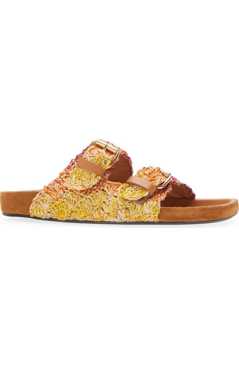 Isabel Marant Lennyo Macramé Slide Sandal, Alternate, color,