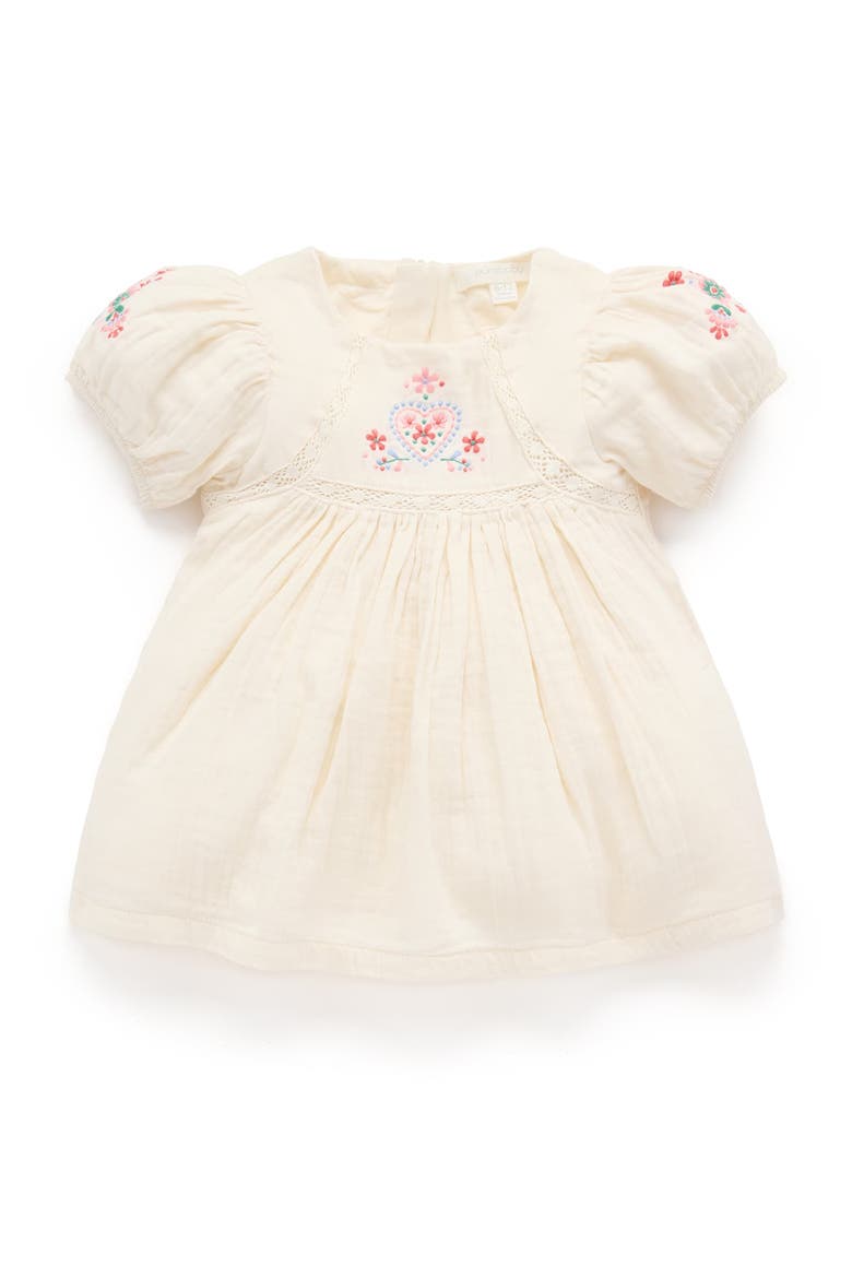 Embroidered Dress, Main, color, Cloud